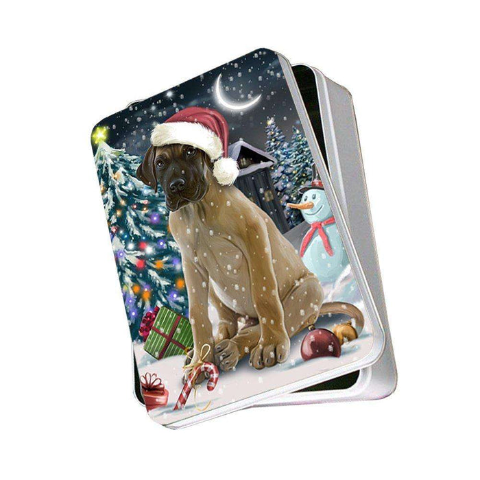 Have a Holly Jolly Great Dane Dog Christmas Photo Storage Tin PTIN0115