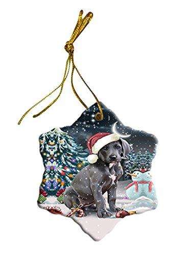 Have a Holly Jolly Great Dane Dog Christmas Star Ornament POR2414