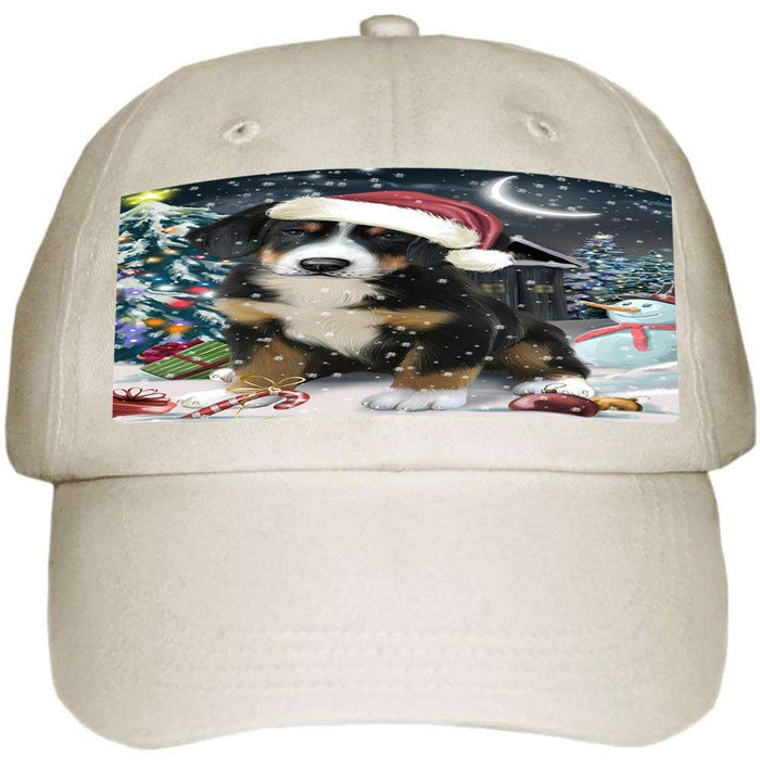 Have a Holly Jolly Greater Swiss Mountain Dog Christmas Ball Hat Cap HAT58704