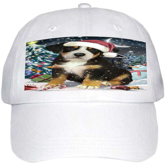 Have a Holly Jolly Greater Swiss Mountain Dog Christmas Ball Hat Cap HAT58707
