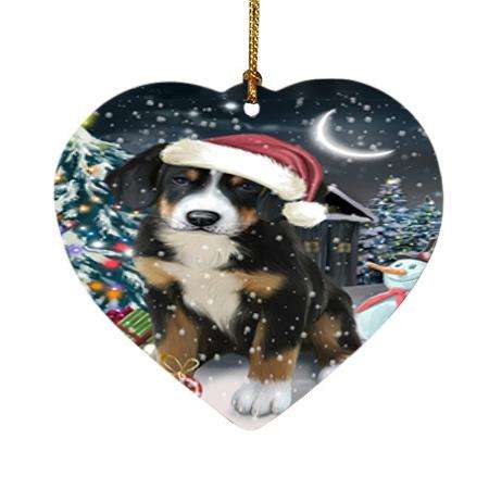 Have a Holly Jolly Greater Swiss Mountain Dog Christmas Heart Christmas Ornament HPOR51657