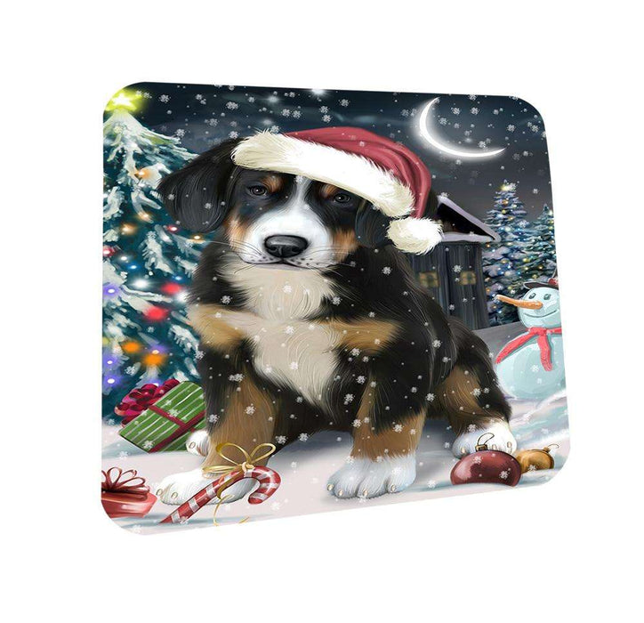 Have a Holly Jolly Greater Swiss Mountain Dog Christmas  Coasters Set of 4 CST51616