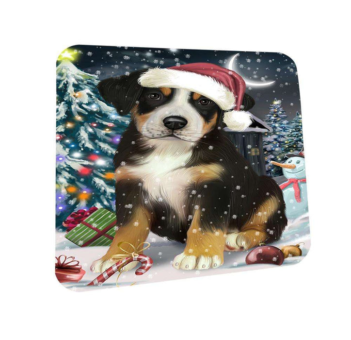 Have a Holly Jolly Greater Swiss Mountain Dog Christmas  Coasters Set of 4 CST51617