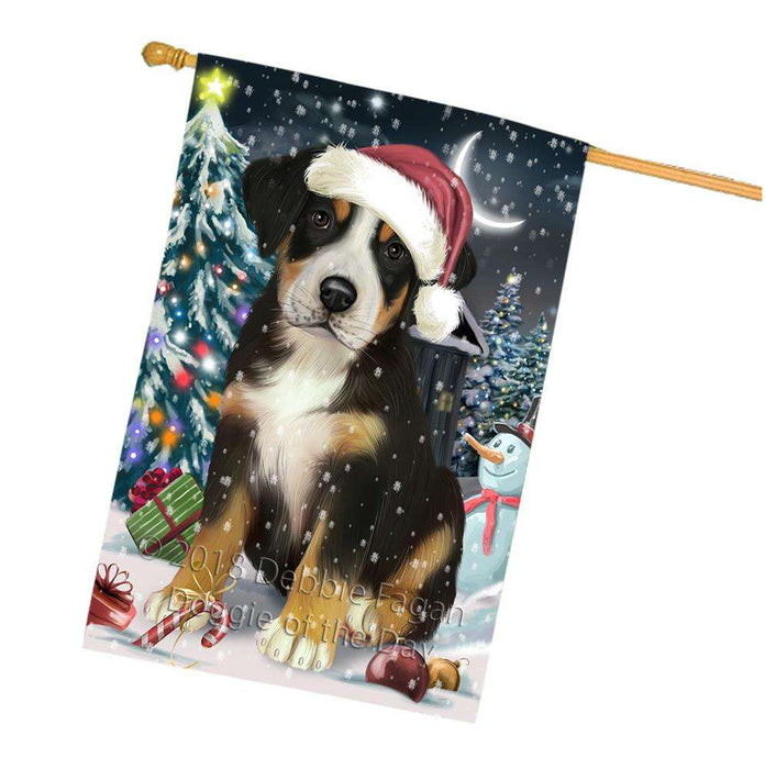 Have a Holly Jolly Greater Swiss Mountain Dog Christmas  House Flag FLG51791