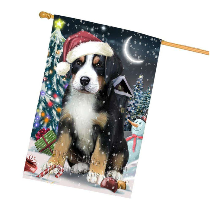 Have a Holly Jolly Greater Swiss Mountain Dog Christmas  House Flag FLG51792