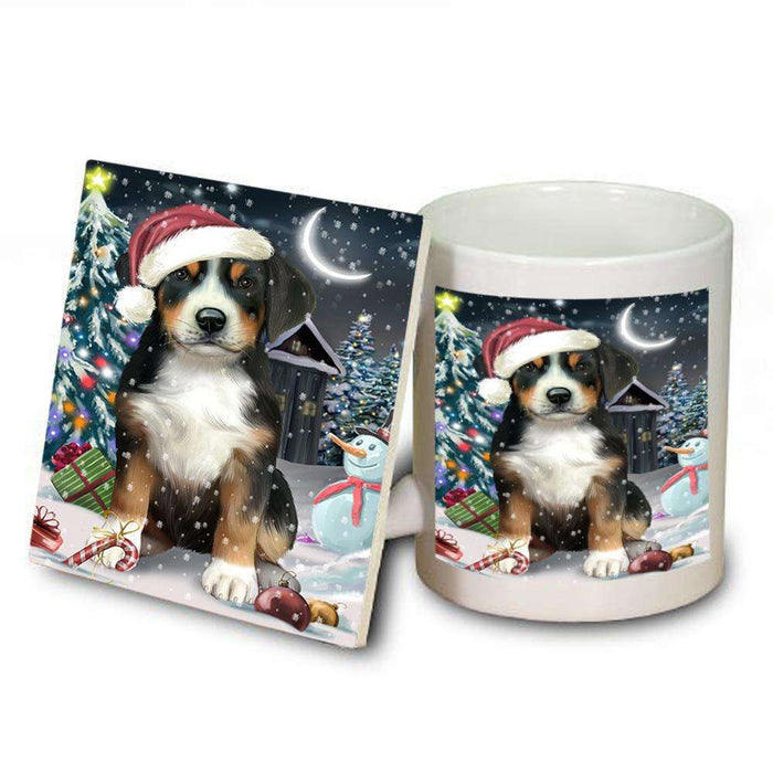 Have a Holly Jolly Greater Swiss Mountain Dog Christmas  Mug and Coaster Set MUC51648