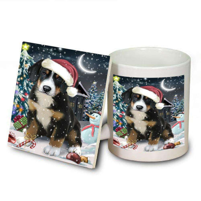 Have a Holly Jolly Greater Swiss Mountain Dog Christmas  Mug and Coaster Set MUC51649