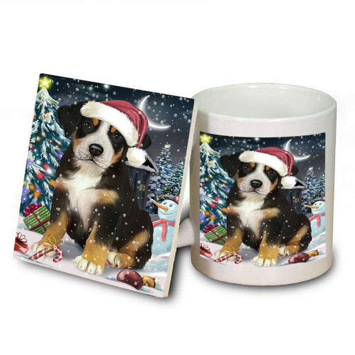 Have a Holly Jolly Greater Swiss Mountain Dog Christmas  Mug and Coaster Set MUC51650