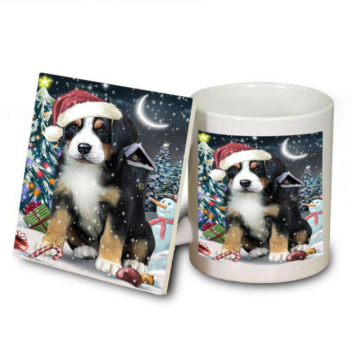 Have a Holly Jolly Greater Swiss Mountain Dog Christmas  Mug and Coaster Set MUC51651
