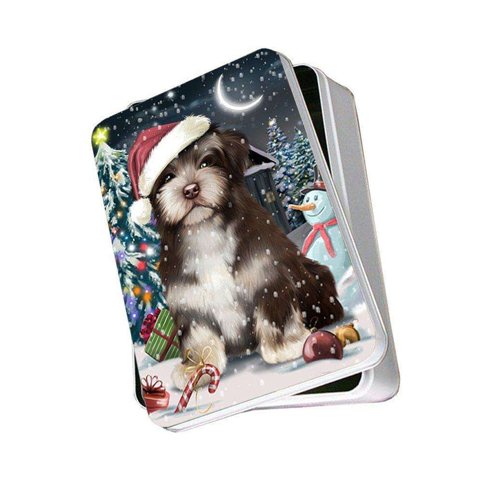 Have a Holly Jolly Havanese Dog Christmas Photo Storage Tin PTIN0118