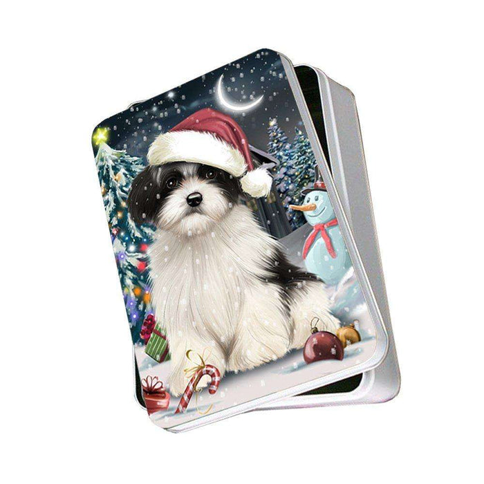 Have a Holly Jolly Havanese Dog Christmas Photo Storage Tin PTIN0119
