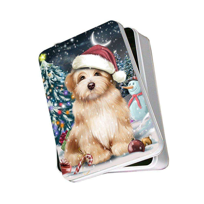 Have a Holly Jolly Havanese Dog Christmas Photo Storage Tin PTIN0120