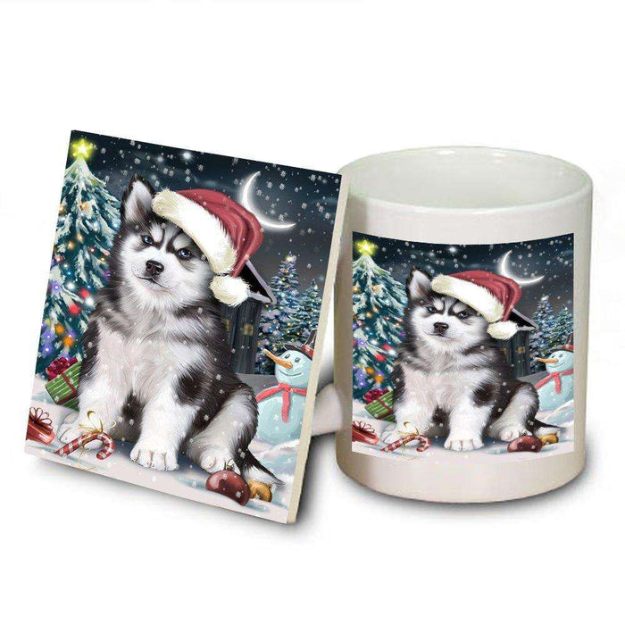 Have a Holly Jolly Husky Dog Christmas Mug and Coaster Set MUC0122