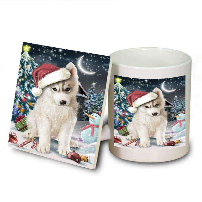 Have a Holly Jolly Husky Dog Christmas Mug and Coaster Set MUC0123