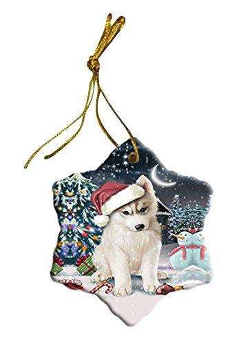 Have a Holly Jolly Husky Dog Christmas Star Ornament POR2423
