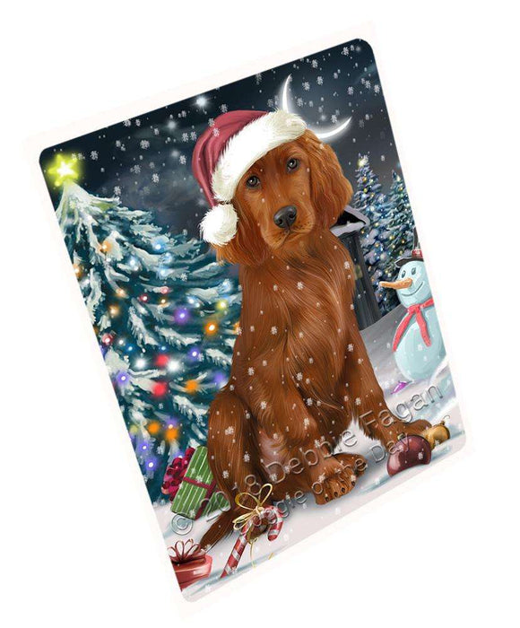 Have a Holly Jolly Irish Setter Dog Christmas Large Refrigerator / Dishwasher Magnet RMAG70458