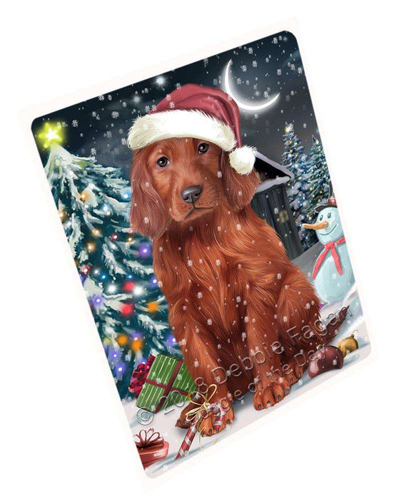 Have a Holly Jolly Irish Setter Dog Christmas Large Refrigerator / Dishwasher Magnet RMAG70476