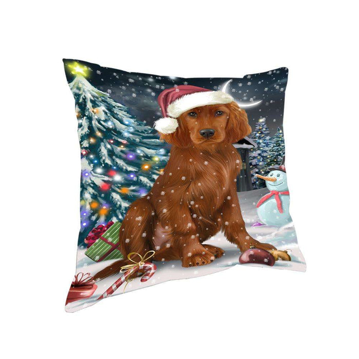 Have a Holly Jolly Irish Setter Dog Christmas Pillow PIL63004