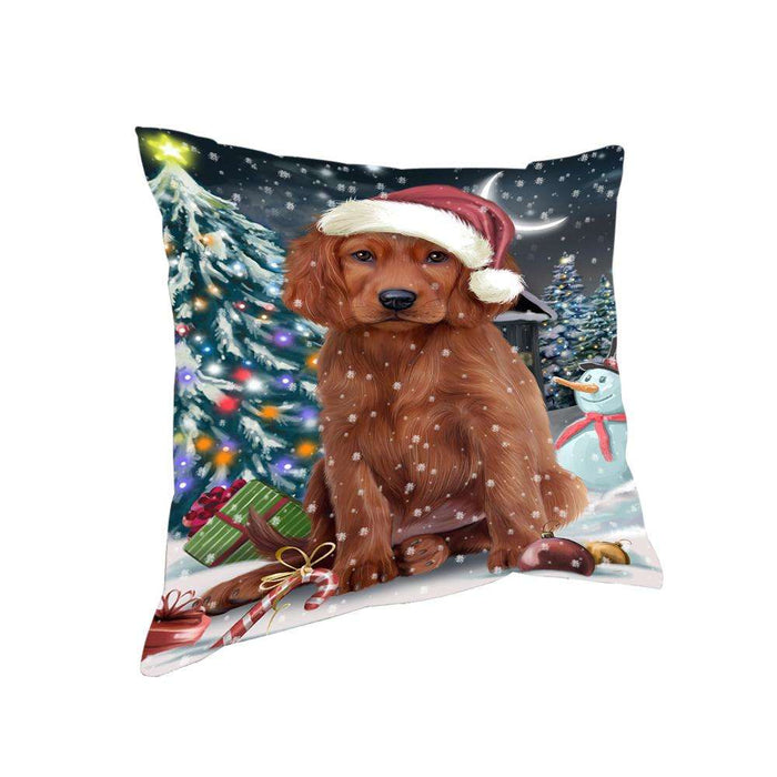 Have a Holly Jolly Irish Setter Dog Christmas Pillow PIL63012