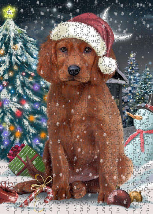 Have a Holly Jolly Irish Setter Dog Christmas Puzzle with Photo Tin PUZL59073