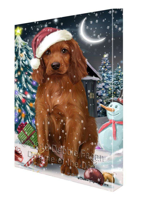 Have a Holly Jolly Irish Setter Dog Christmas  Canvas Print Wall Art Décor CVS82214