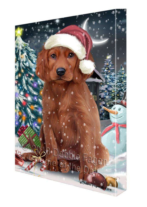 Have a Holly Jolly Irish Setter Dog Christmas  Canvas Print Wall Art Décor CVS82223