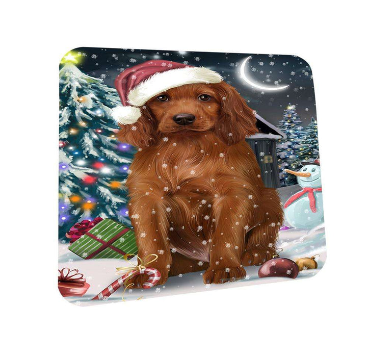 Have a Holly Jolly Irish Setter Dog Christmas  Coasters Set of 4 CST51620