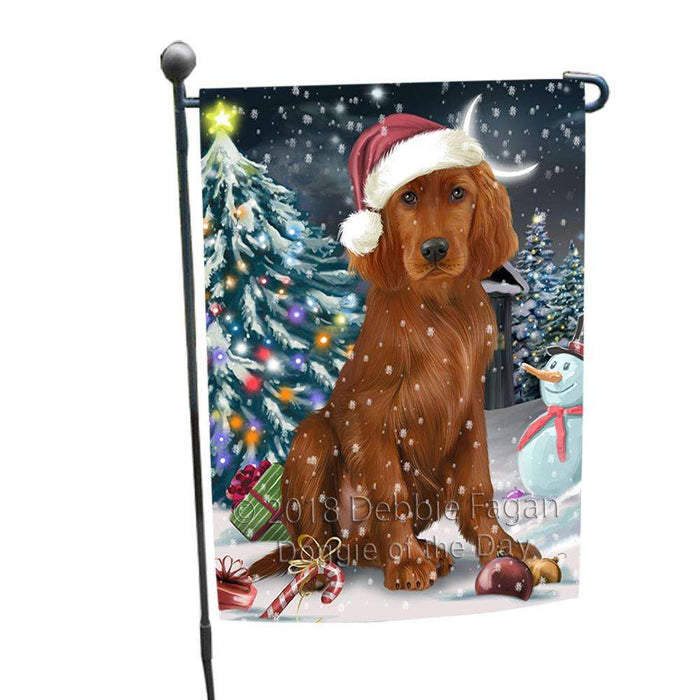 Have a Holly Jolly Irish Setter Dog Christmas  Garden Flag GFLG51657