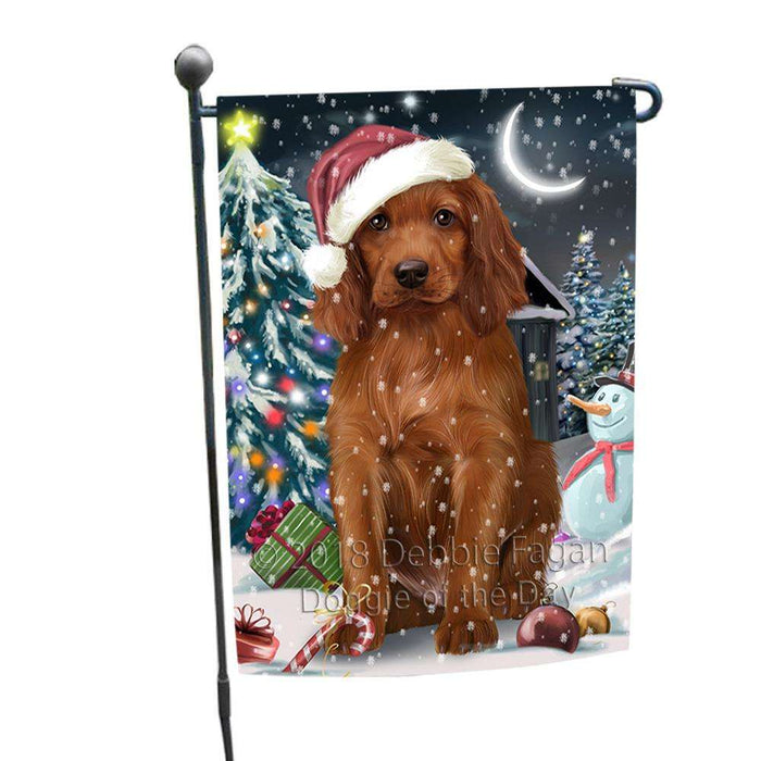 Have a Holly Jolly Irish Setter Dog Christmas  Garden Flag GFLG51658