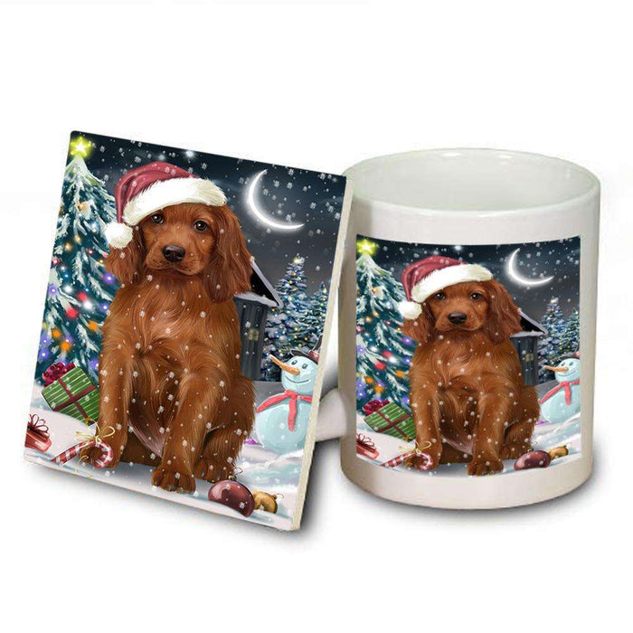 Have a Holly Jolly Irish Setter Dog Christmas  Mug and Coaster Set MUC51653