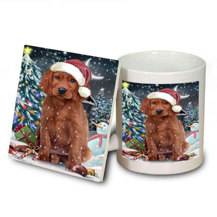 Have a Holly Jolly Irish Setter Dog Christmas  Mug and Coaster Set MUC51654