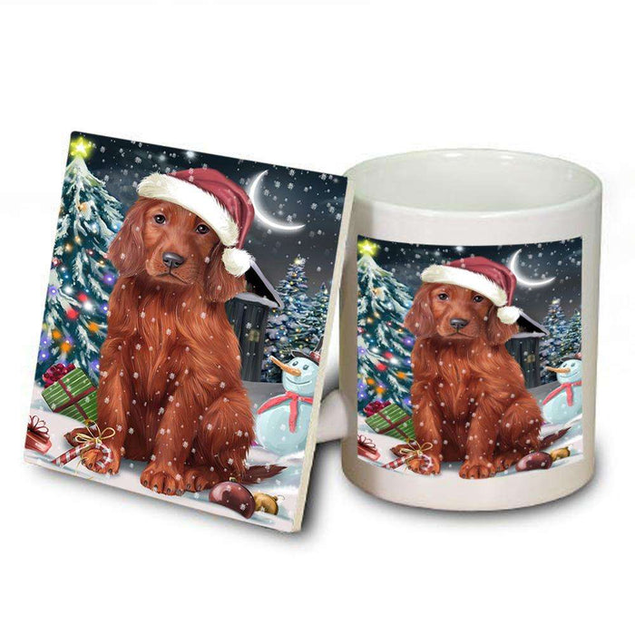 Have a Holly Jolly Irish Setter Dog Christmas  Mug and Coaster Set MUC51655