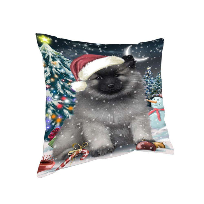 Have a Holly Jolly Keeshond Dog Christmas Pillow PIL63020