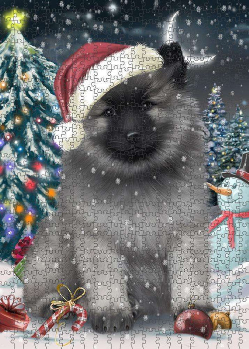 Have a Holly Jolly Keeshond Dog Christmas Puzzle with Photo Tin PUZL59079