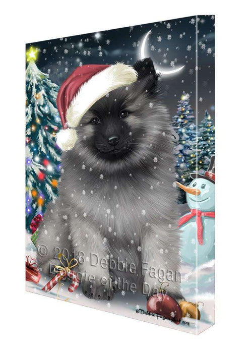 Have a Holly Jolly Keeshond Dog Christmas  Canvas Print Wall Art Décor CVS82241