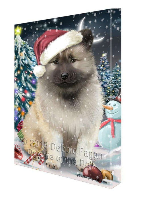 Have a Holly Jolly Keeshond Dog Christmas  Canvas Print Wall Art Décor CVS82250