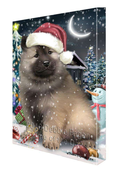 Have a Holly Jolly Keeshond Dog Christmas  Canvas Print Wall Art Décor CVS82259