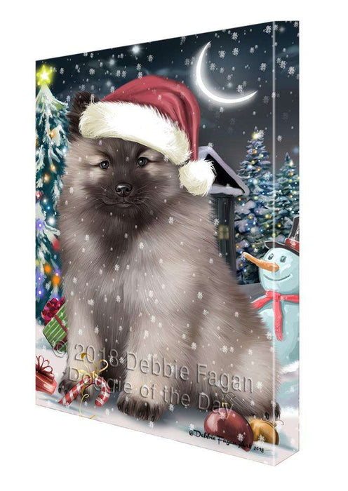 Have a Holly Jolly Keeshond Dog Christmas  Canvas Print Wall Art Décor CVS82268