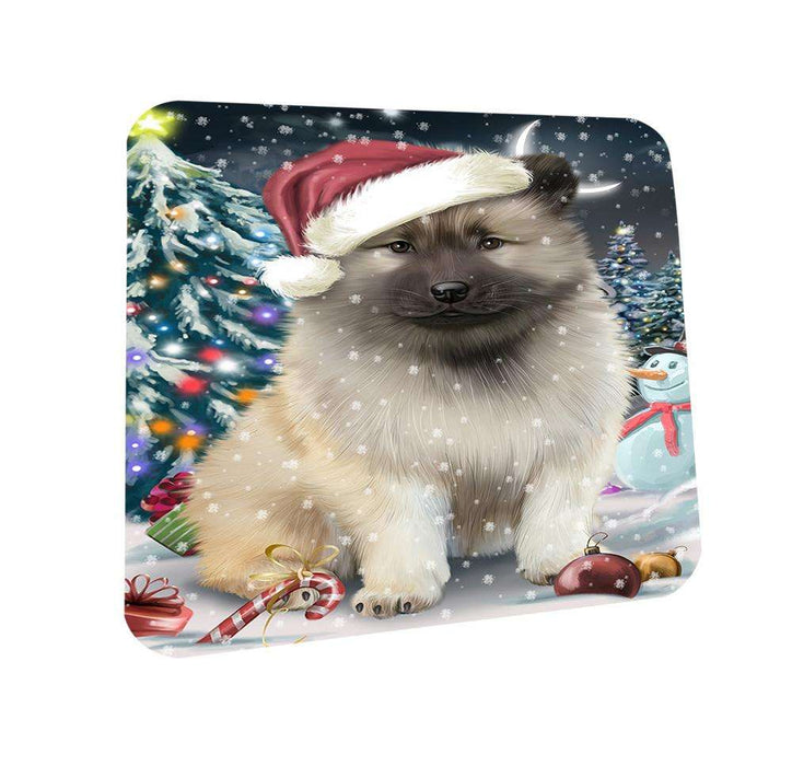 Have a Holly Jolly Keeshond Dog Christmas  Coasters Set of 4 CST51624