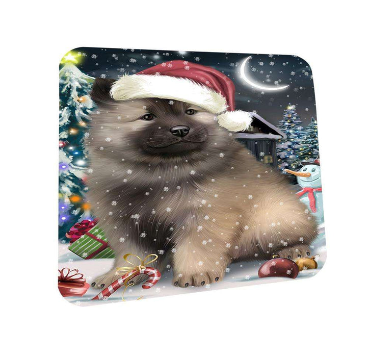Have a Holly Jolly Keeshond Dog Christmas  Coasters Set of 4 CST51625