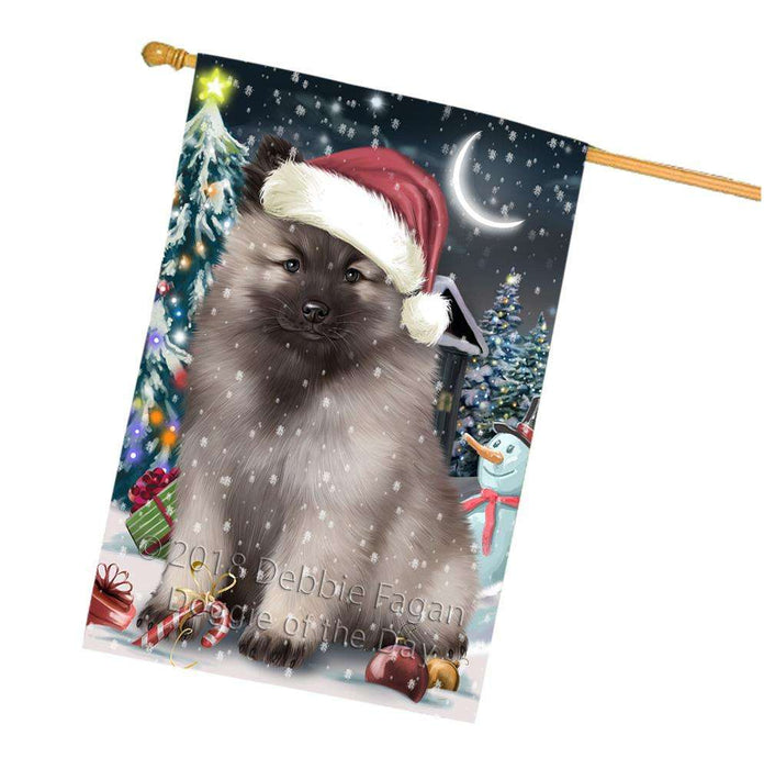 Have a Holly Jolly Keeshond Dog Christmas  House Flag FLG51800