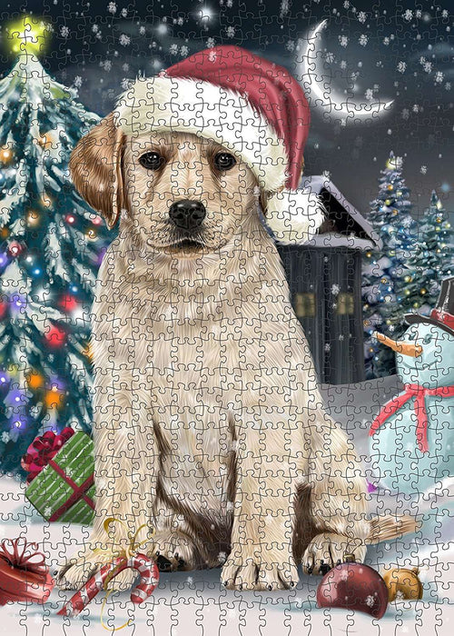Have a Holly Jolly Labrador Dog Christmas Puzzle with Photo Tin PUZL1962 (300 pc.)