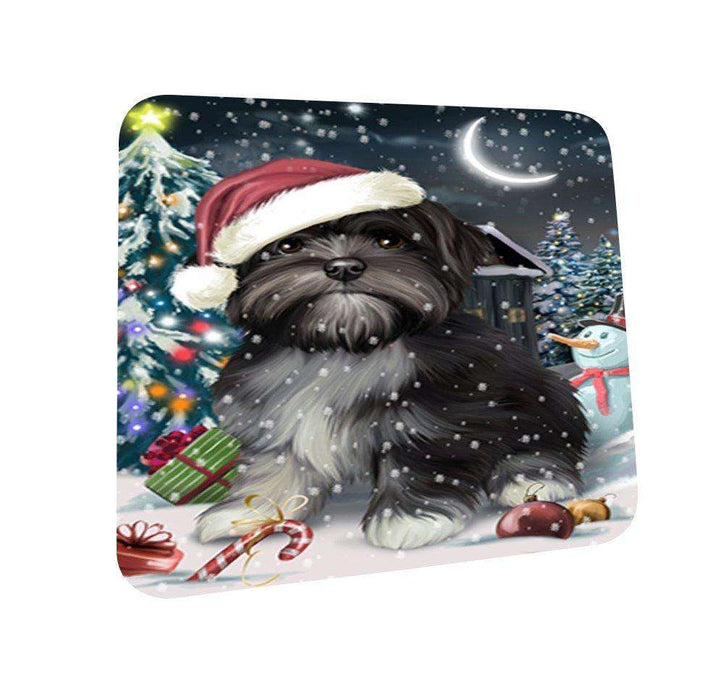 Have a Holly Jolly Lhasa Apso Dog Christmas Coasters CST153 (Set of 4)