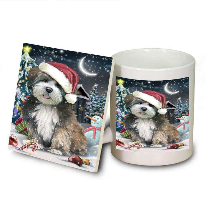 Have a Holly Jolly Lhasa Apso Dog Christmas Mug and Coaster Set MUC0246