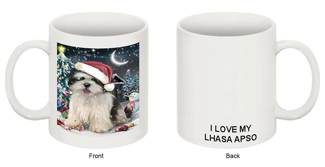 Have a Holly Jolly Lhasa Apso Dog Christmas Mug CMG0237