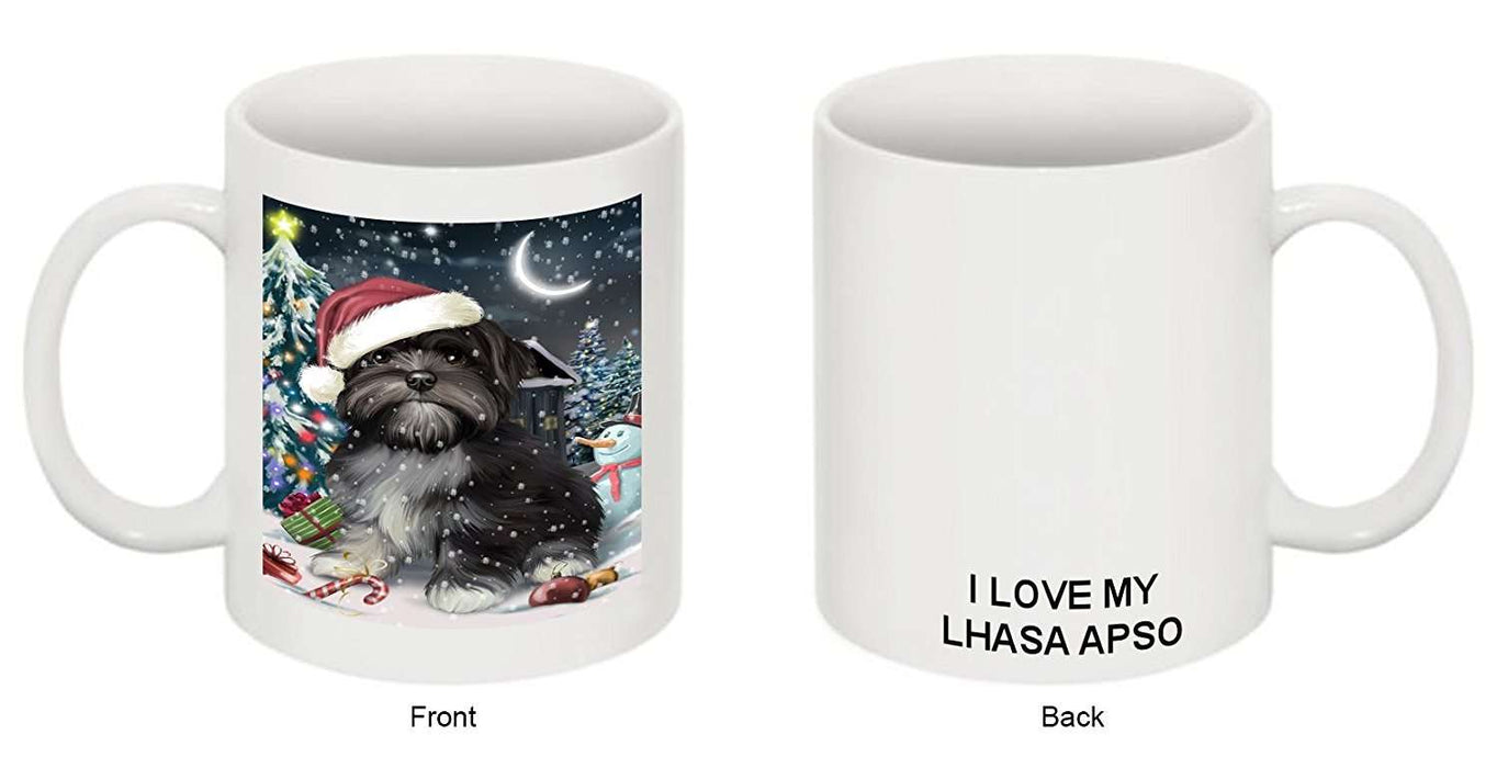 Have a Holly Jolly Lhasa Apso Dog Christmas Mug CMG0239