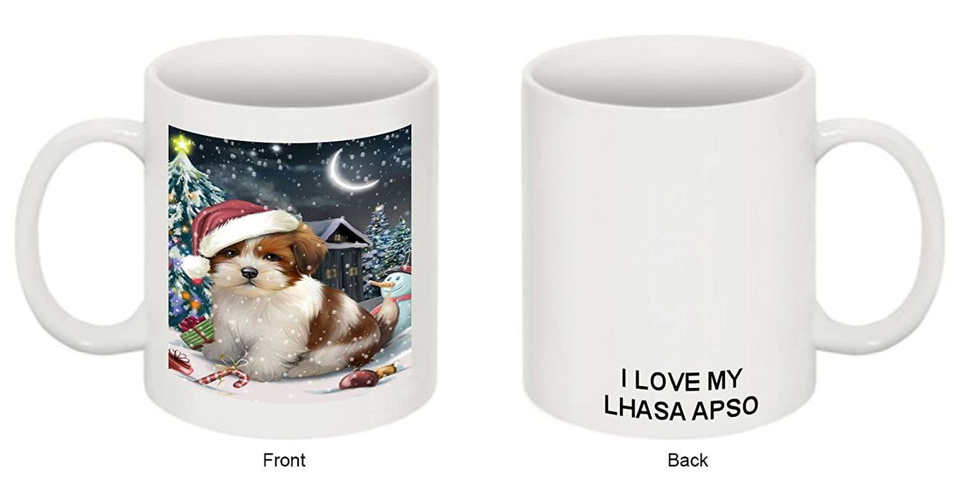 Have a Holly Jolly Lhasa Apso Dog Christmas Mug CMG0240