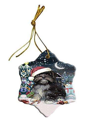 Have a Holly Jolly Lhasa Apso Dog Christmas Star Ornament POR2547