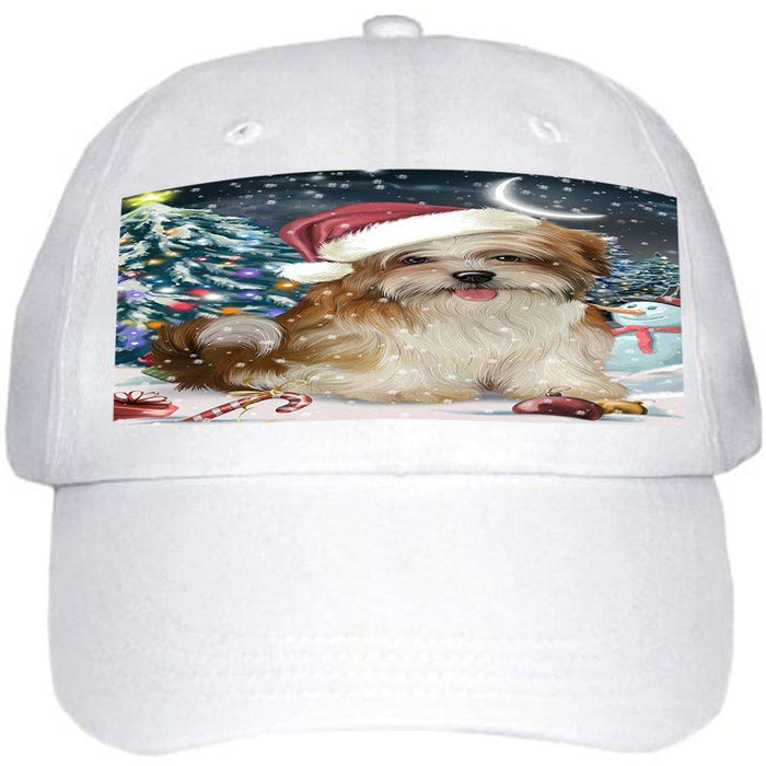 Have a Holly Jolly Malti Tzu Dog Christmas Ball Hat Cap HAT58737