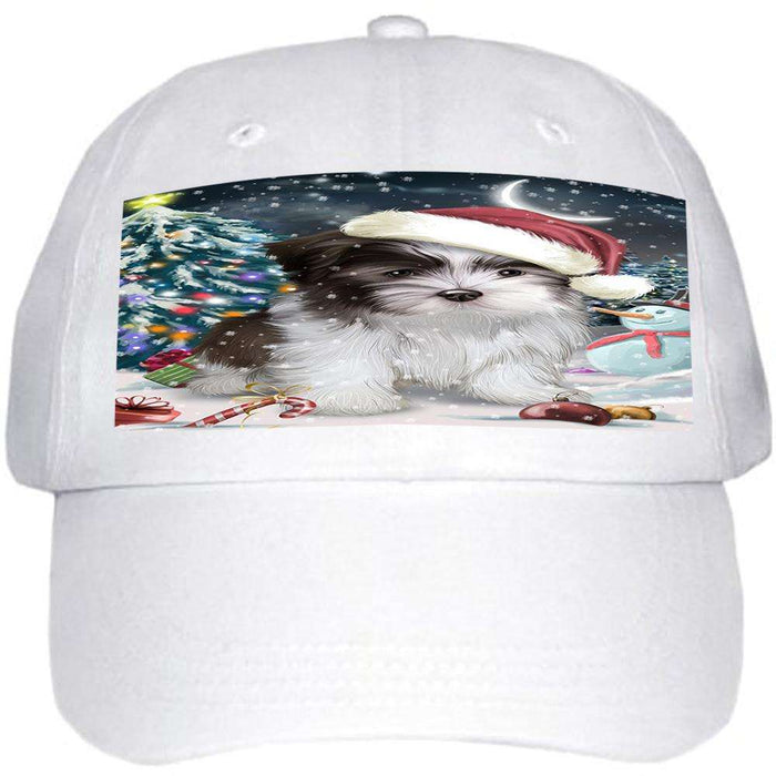 Have a Holly Jolly Malti Tzu Dog Christmas Ball Hat Cap HAT58746